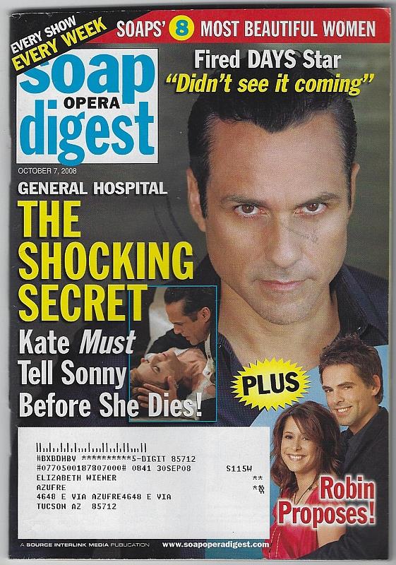 Soap Opera Digest - Soap Opera Digest October 7, 2008