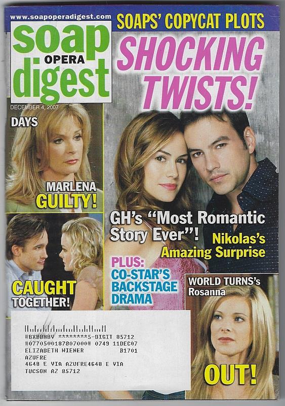 Soap Opera Digest - Soap Opera Digest December 4, 2007