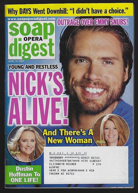 Soap Opera Digest - Soap Opera Digest June 19, 2007