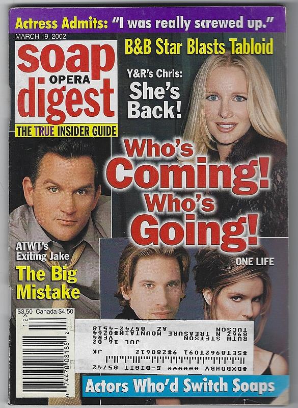 Soap Opera Digest - Soap Opera Digest March 19, 2002