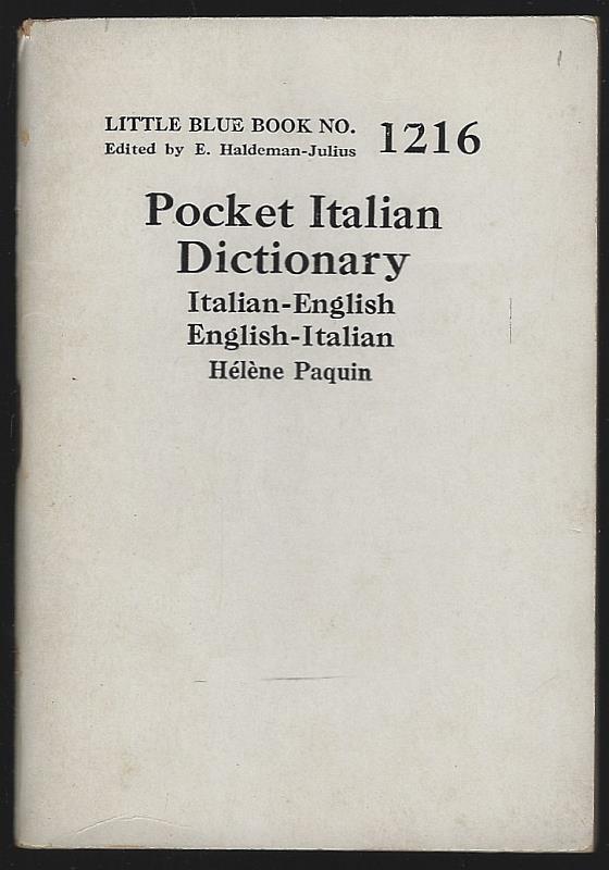 Paquin, Helene - Pocket Italian-English Dictionary Italian-English, English-Italian