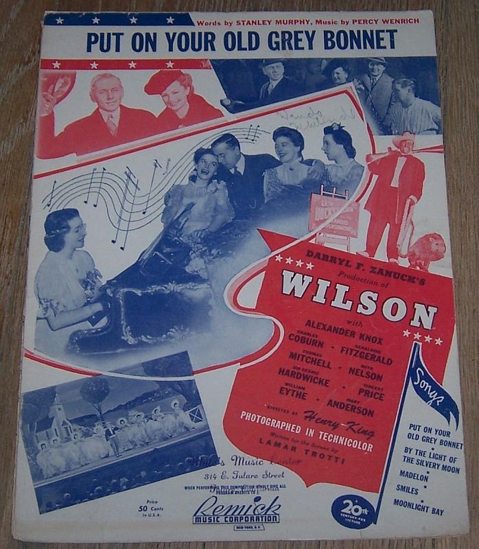 Sheet Music - Put on Your Old Grey Bonnet