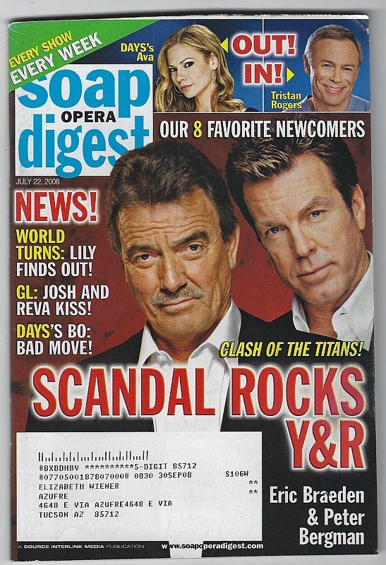 Soap Opera Digest - Soap Opera Digest July 22, 2008