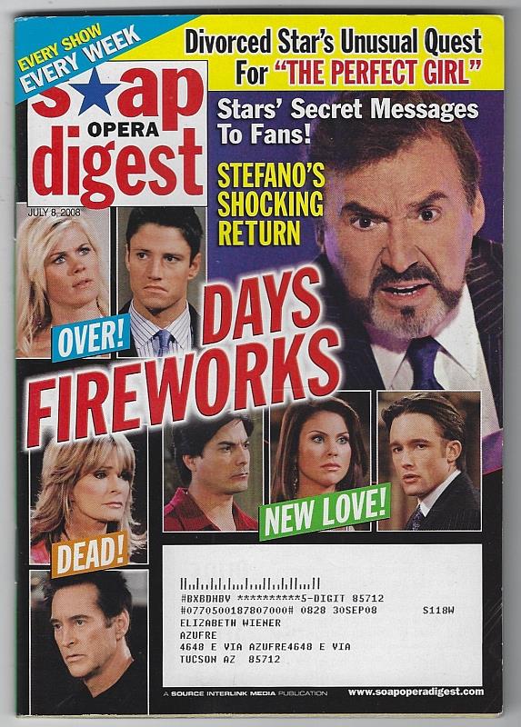 Soap Opera Digest - Soap Opera Digest July 8, 2008