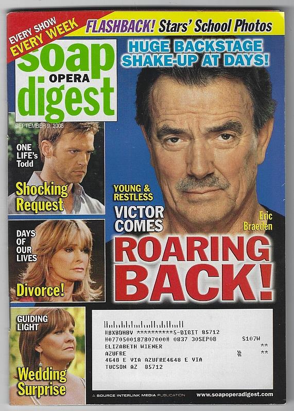 Soap Opera Digest - Soap Opera Digest September 9, 2008