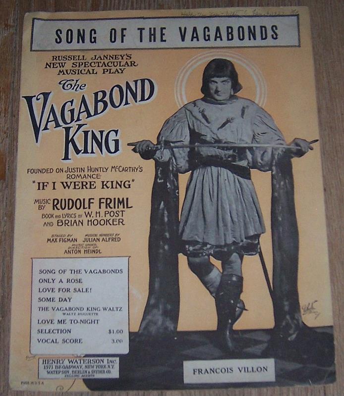Sheet Music - Song of the Vagabonds