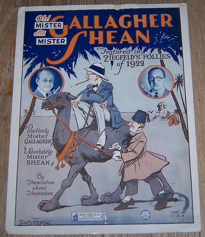 Sheet Music - Oh Mister Gallagher and Mister Shean