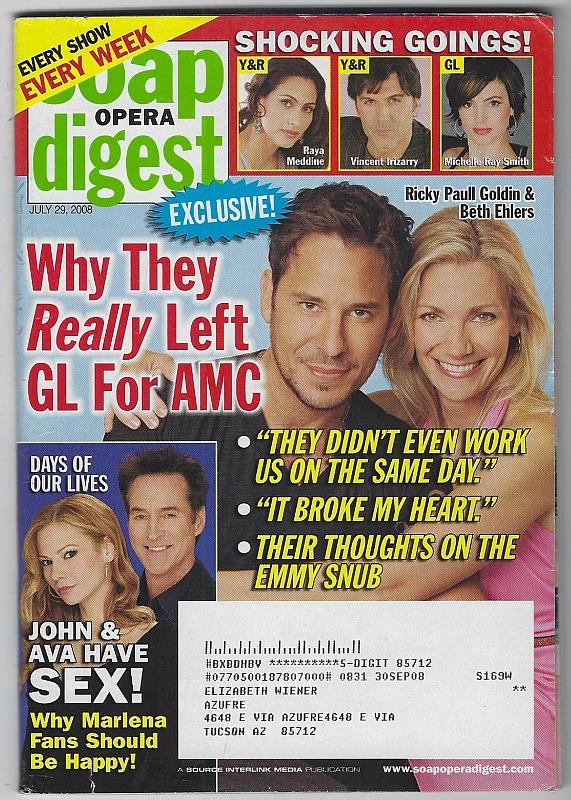 Soap Opera Digest - Soap Opera Digest July 29, 2008
