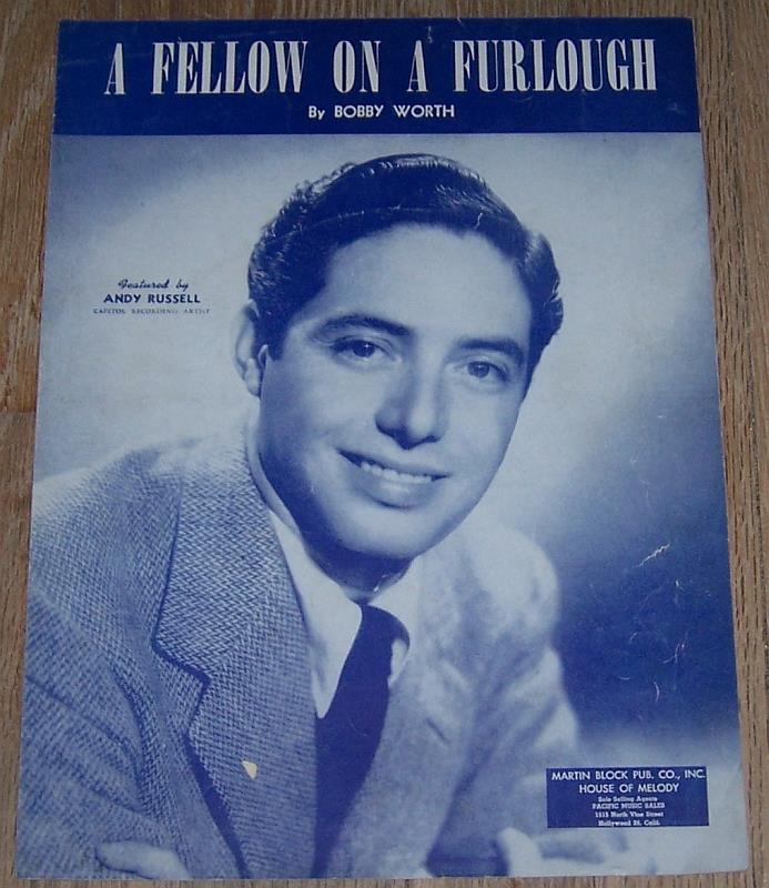 Sheet Music - Fellow on a Furlough