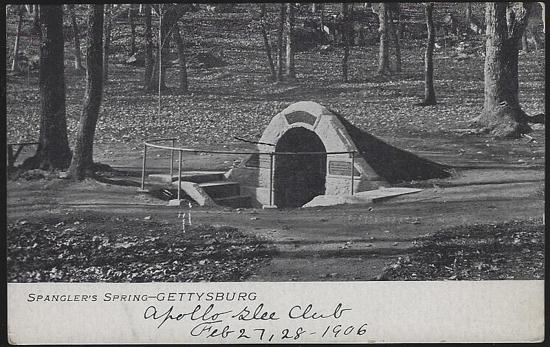 Postcard - Spangler's Spring, Gettysburg, Pennsylvania