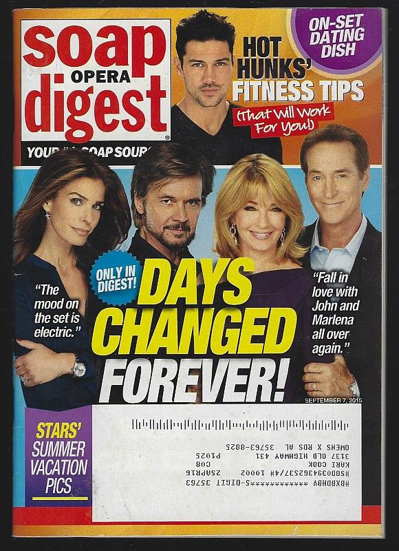 Soap Opera Digest - Soap Opera Digest September 7, 2015