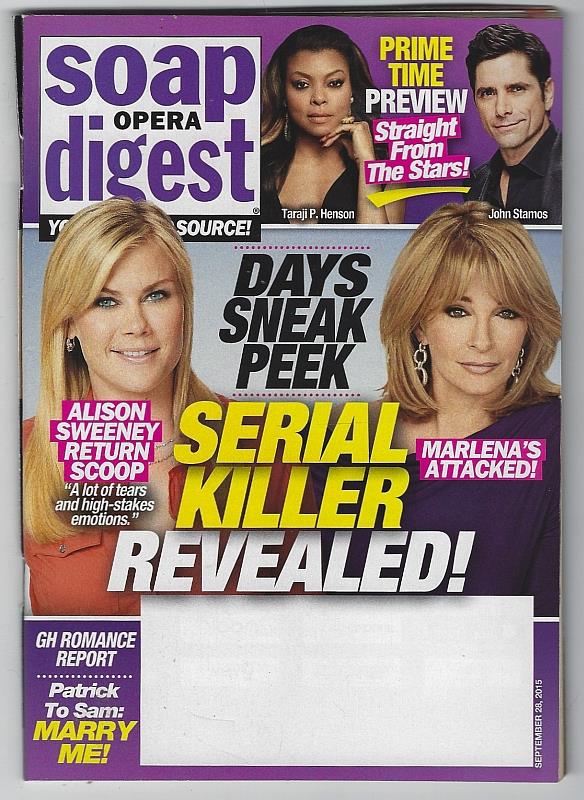Soap Opera Digest - Soap Opera Digest September 28, 2015