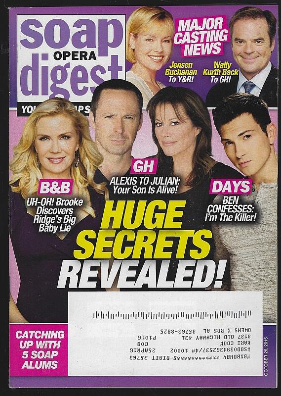 Soap Opera Digest - Soap Opera Digest October 26, 2015