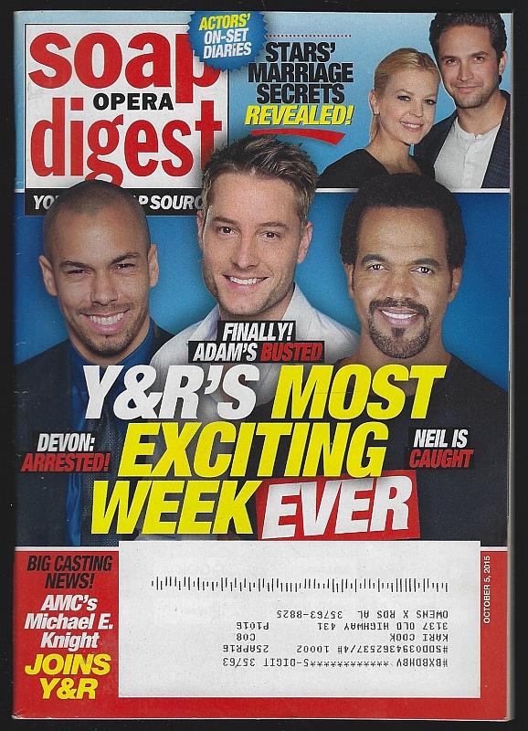 Soap Opera Digest - Soap Opera Digest October 5, 2015