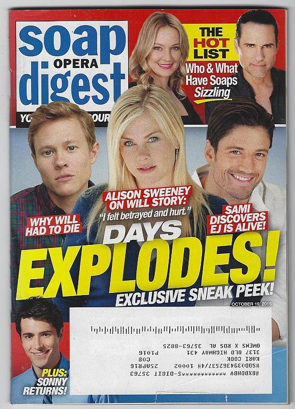 Soap Opera Digest - Soap Opera Digest October 19, 2015