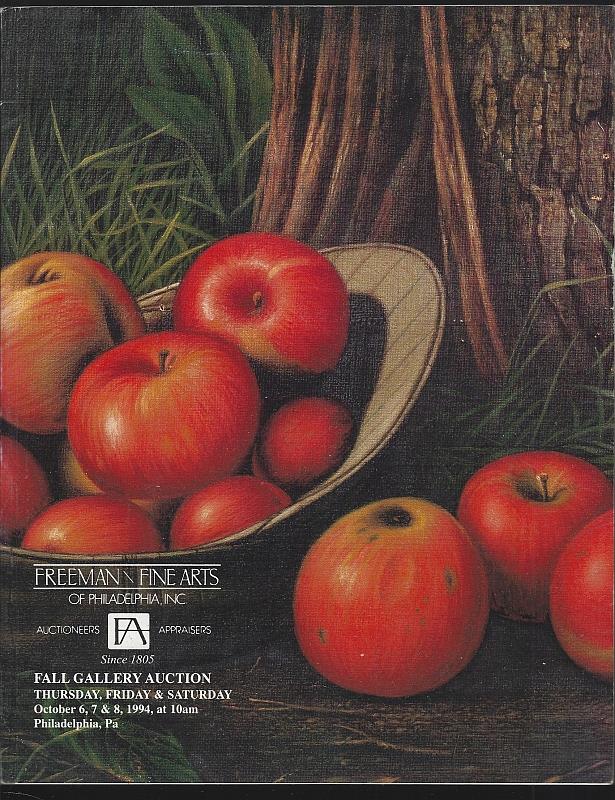 Freeman Fine Arts Of Philadelphia - Fall Gallery Auction October 6, 7, 8 1994