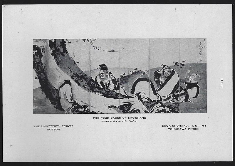 Print - Four Sages of Mt. Shang By Soga Shohaku