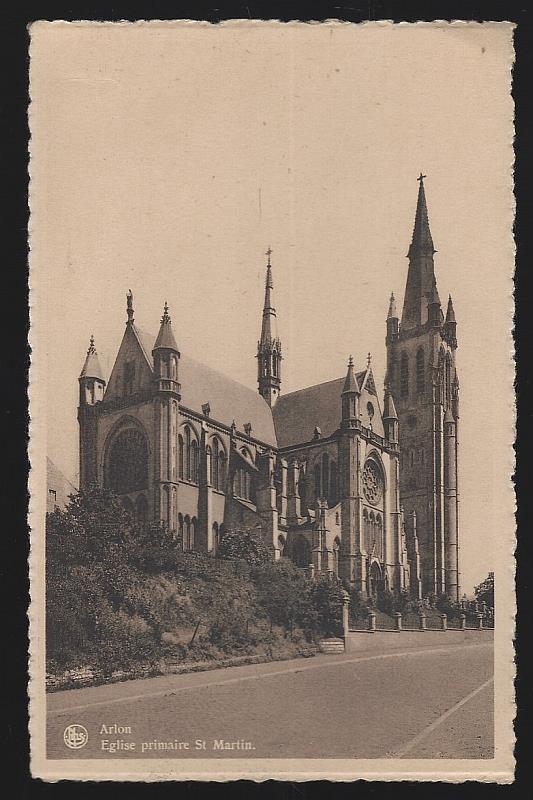 Postcard - Eglise Primaire St. Martin, Arlon, Belgium
