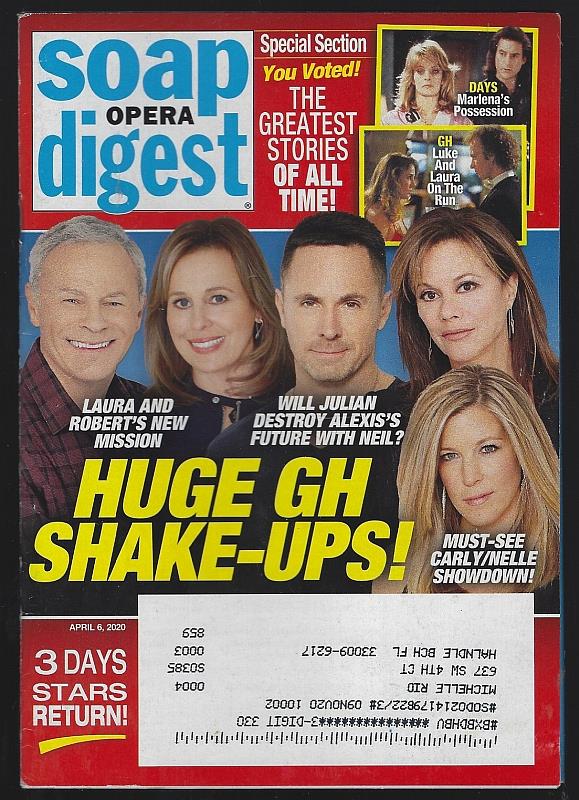 Soap Opera Digest - Soap Opera Digest April 6, 2020