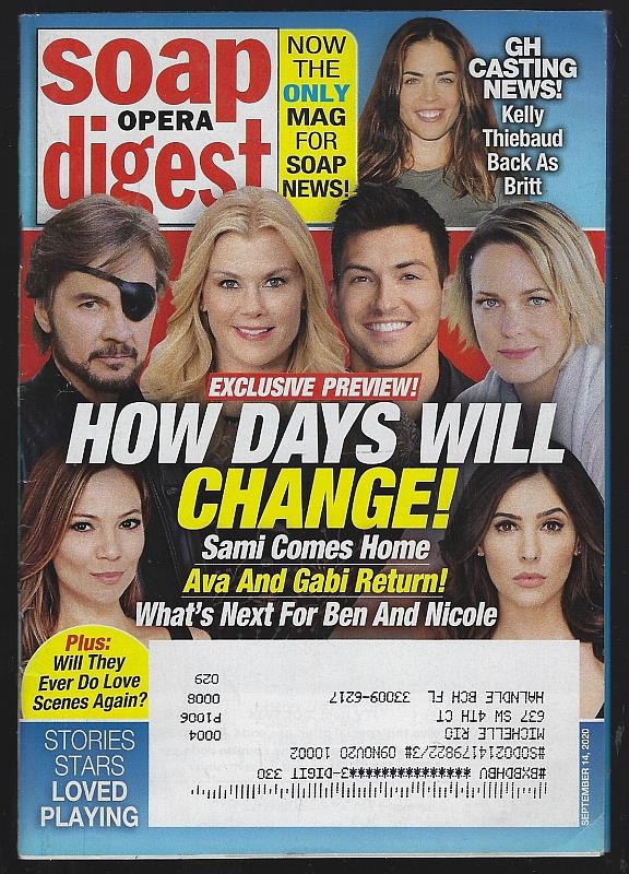 Soap Opera Digest - Soap Opera Digest September 14, 2020