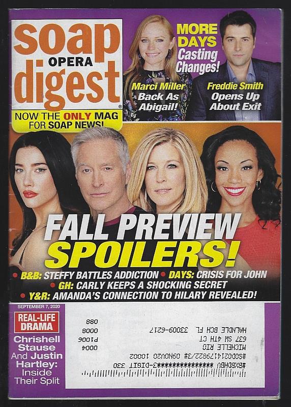 Soap Opera Digest - Soap Opera Digest September 7, 2020