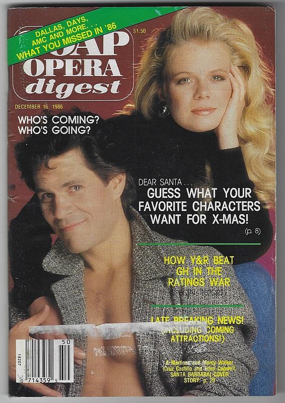 Soap Opera Digest - Soap Opera Digest December 16, 1986