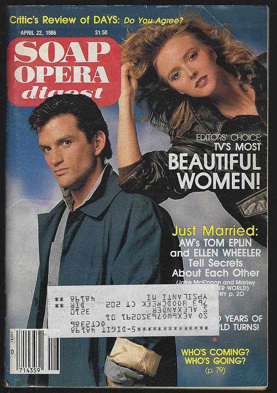 Soap Opera Digest - Soap Opera Digest April 22, 1986