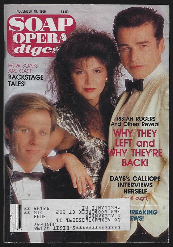 Soap Opera Digest - Soap Opera Digest November 18, 1986