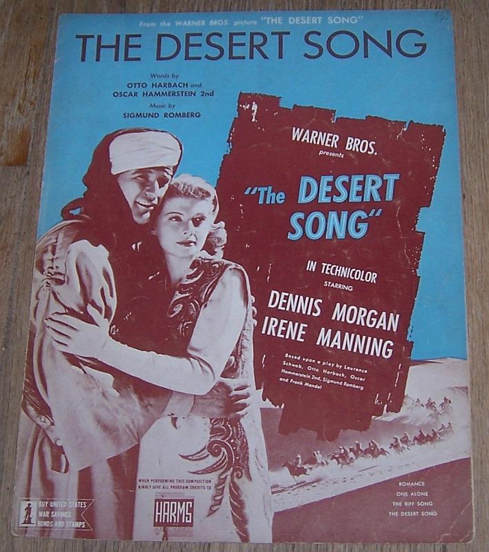 Sheet Music - Desert Song