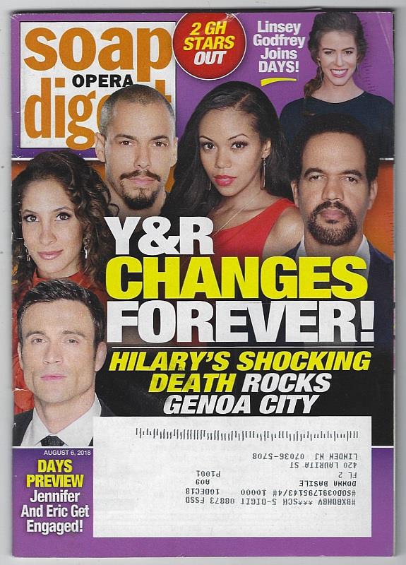 Soap Opera Digest - Soap Opera Digest August 6, 2018