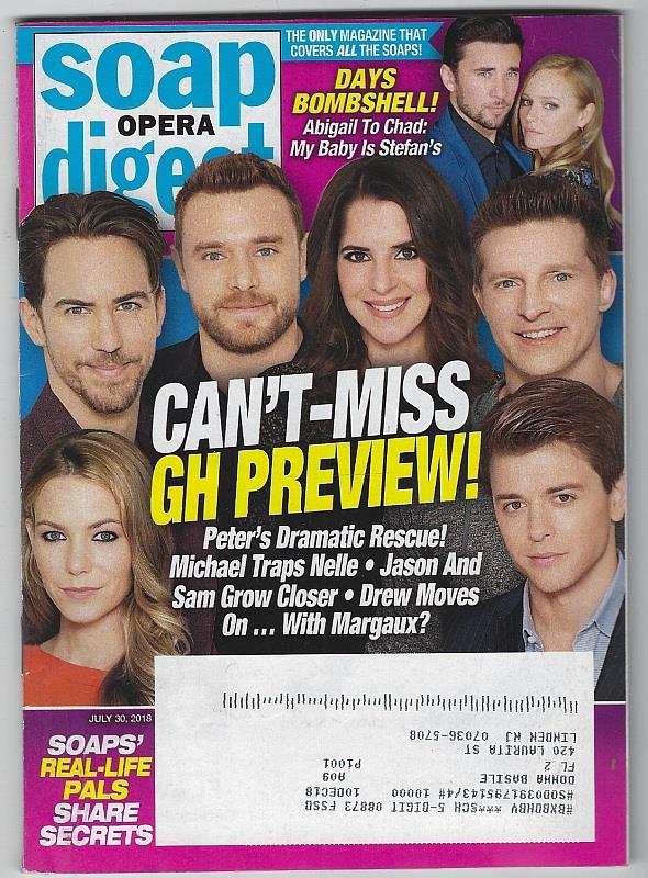 Soap Opera Digest - Soap Opera Digest July 30, 2018