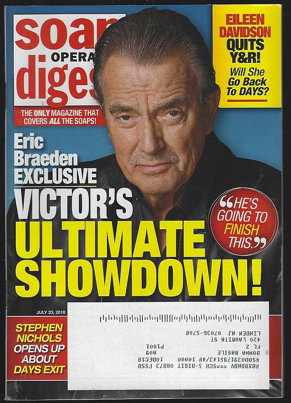 Soap Opera Digest - Soap Opera Digest July 23, 2018