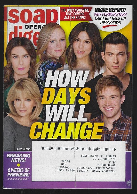 Soap Opera Digest - Soap Opera Digest July 16, 2018