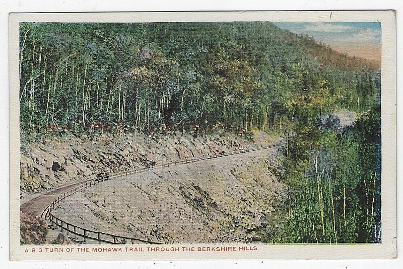 Postcard - Big Turn on the Mohawk Trail Through the Berkshire Hills, Massachusetts