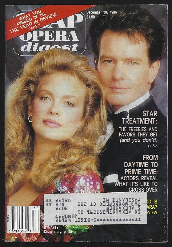 Soap Opera Digest - Soap Opera Digest December 30, 1986