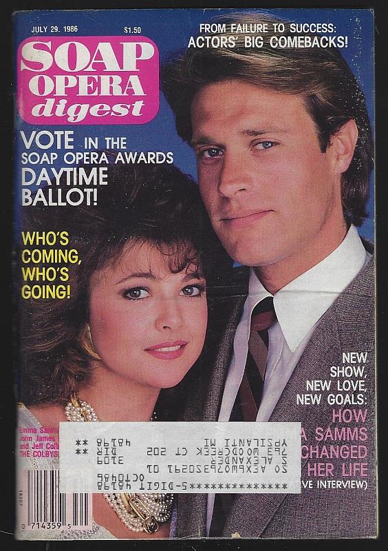 Soap Opera Digest - Soap Opera Digest July 29, 1986