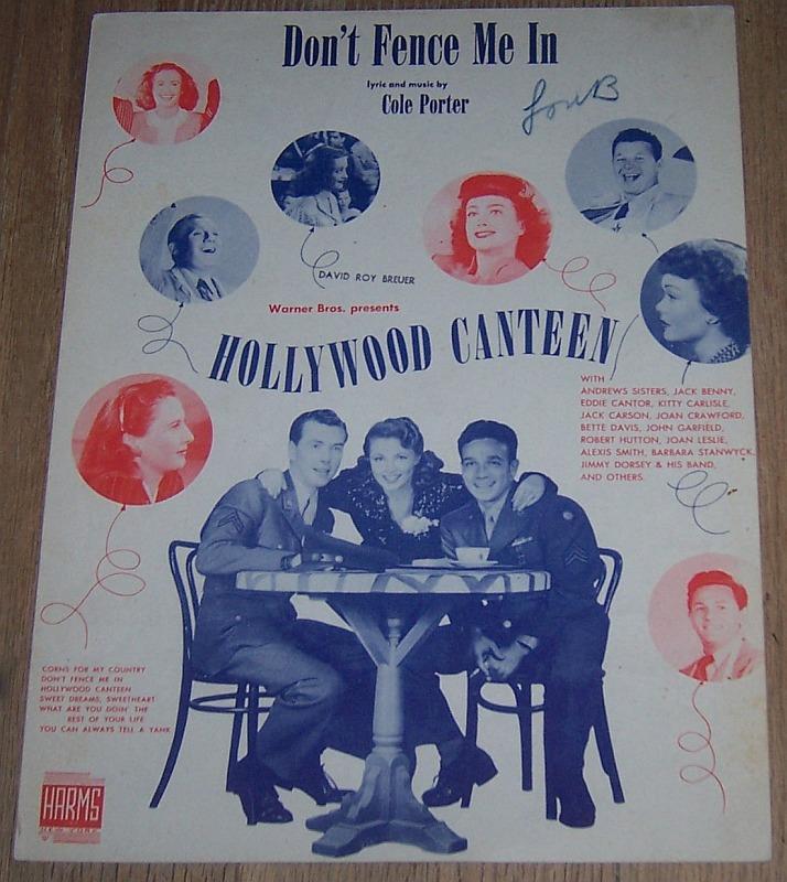 Sheet Music - Don't Fence Me in