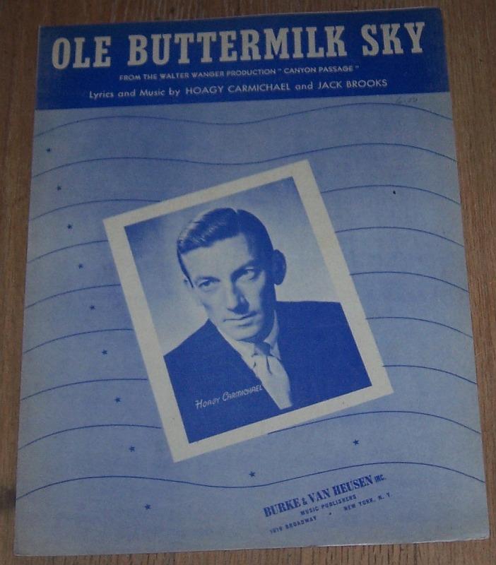 Sheet Music - Ole Buttermilk Sky