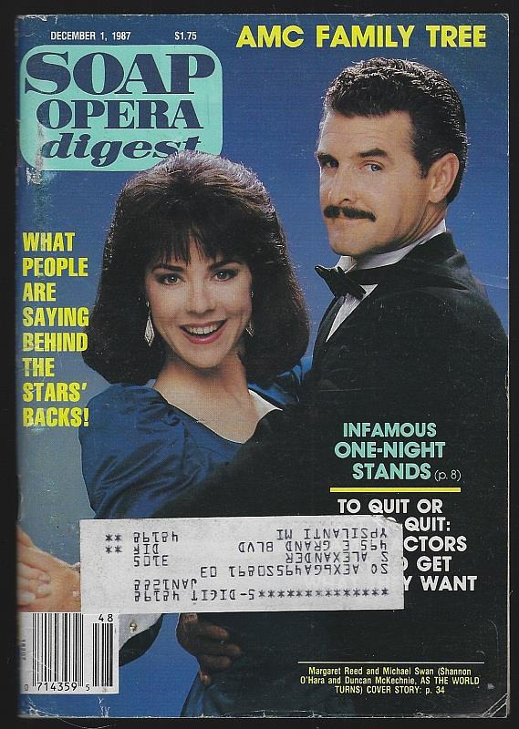 Soap Opera Digest - Soap Opera Digest December 1, 1987