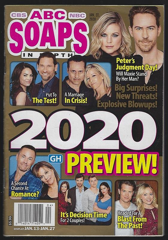 Soaps In Depth - Abc, Cbs, Nbc Soaps in Depth Magazine January 27, 2020