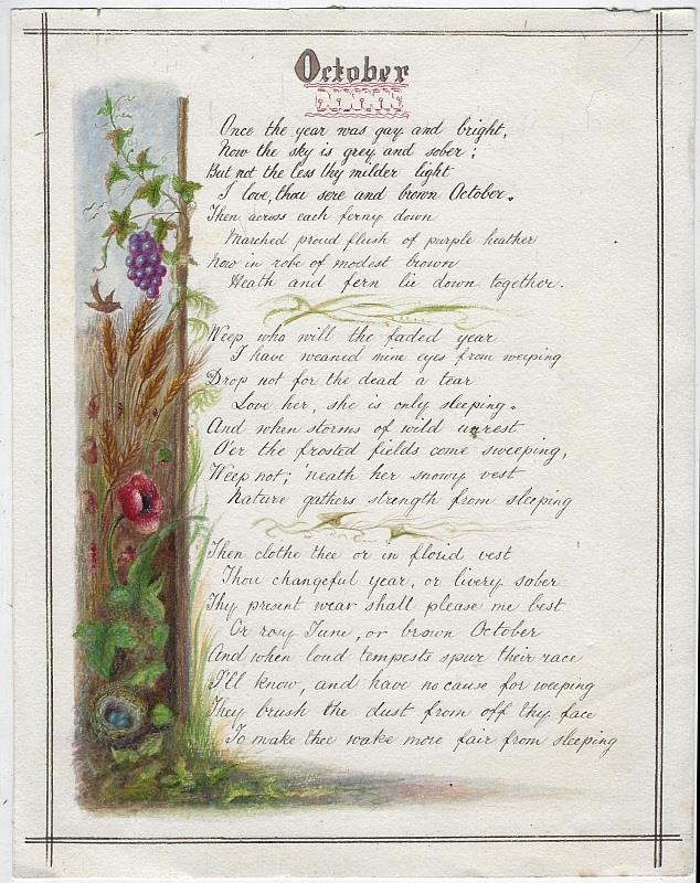 Blackie, John Stuart - October
