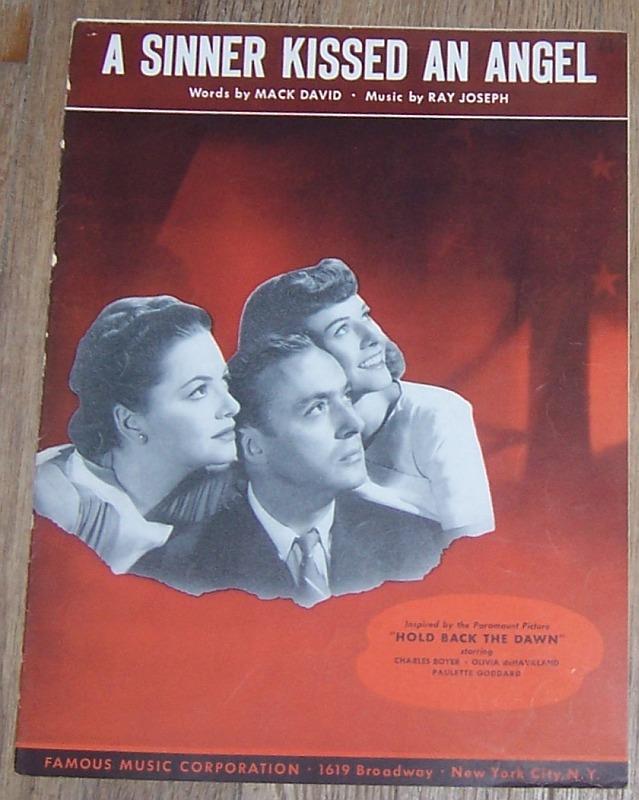 Sheet Music - Sinner Kissed an Angel