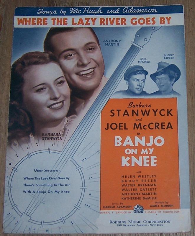 Sheet Music - Where the Lazy River Goes By