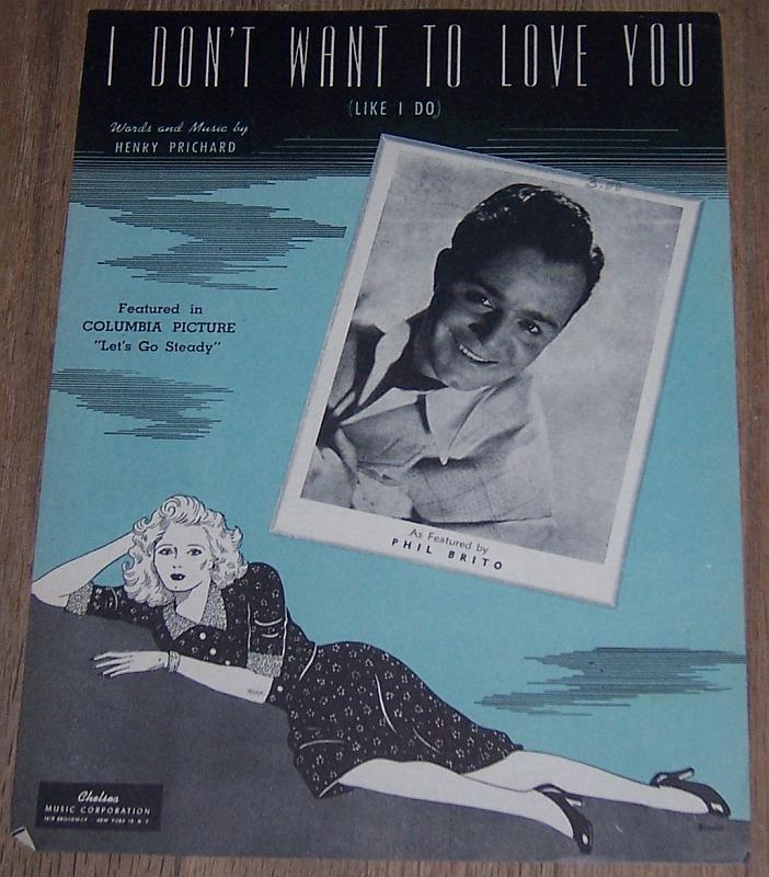 Sheet Music - I Don't Want to Love You Like I Do