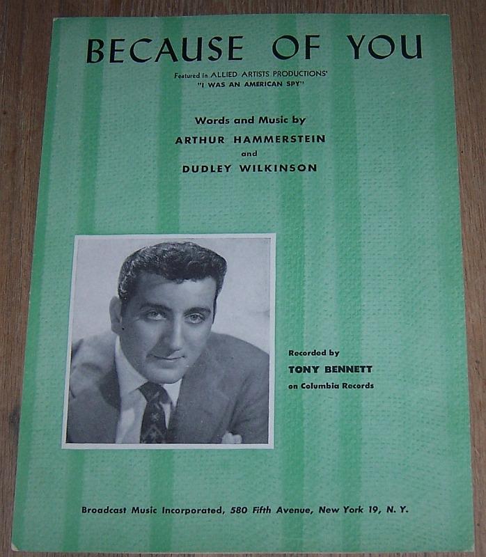 Sheet Music - Because of You