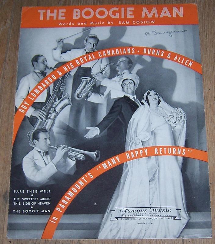 Sheet Music - Boogie Man