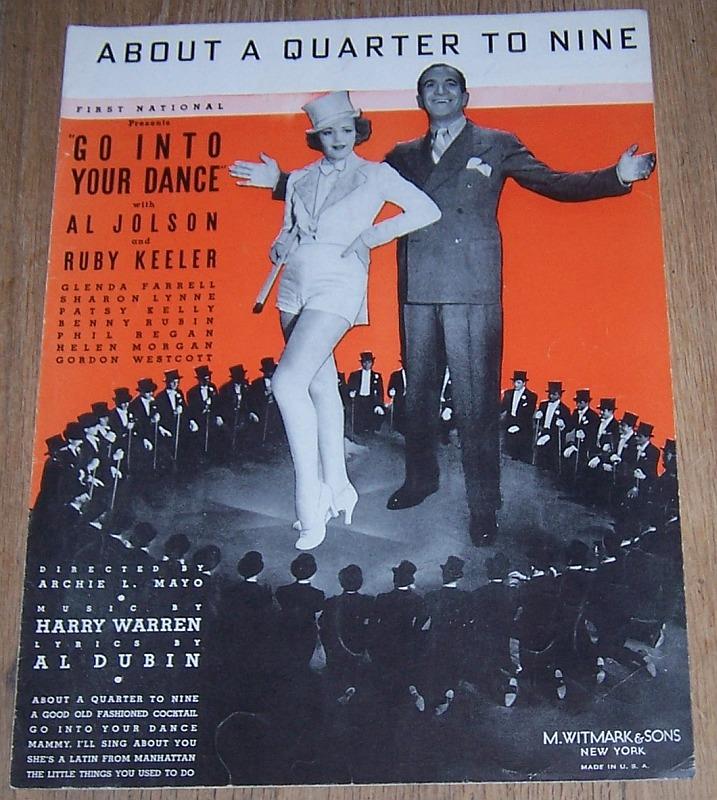 Sheet Music - About a Quarter to Nine