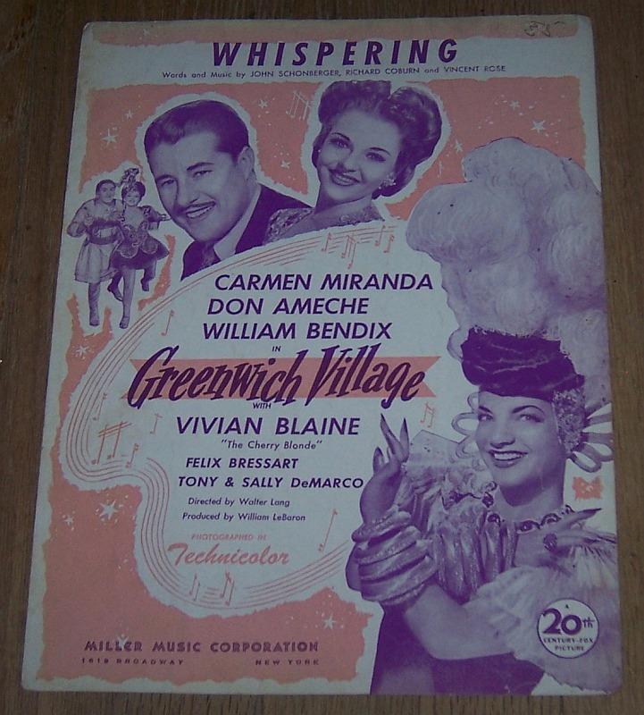 Sheet Music - Whispering