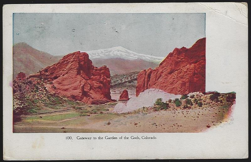 Postcard - Gateway to the Garden of the Gods, Colorado
