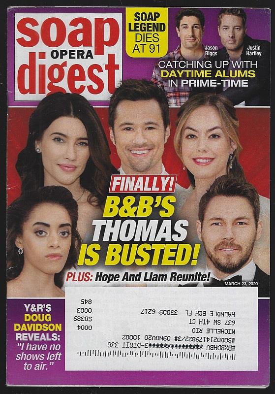 Soap Opera Digest - Soap Opera Digest March 23, 2020